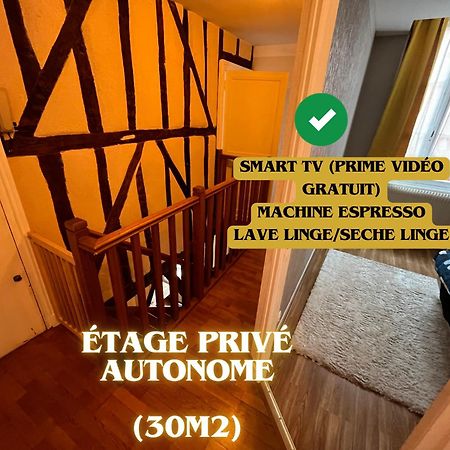 Etage Prive Autonome - Centre Historique Apartment Bourges Bagian luar foto