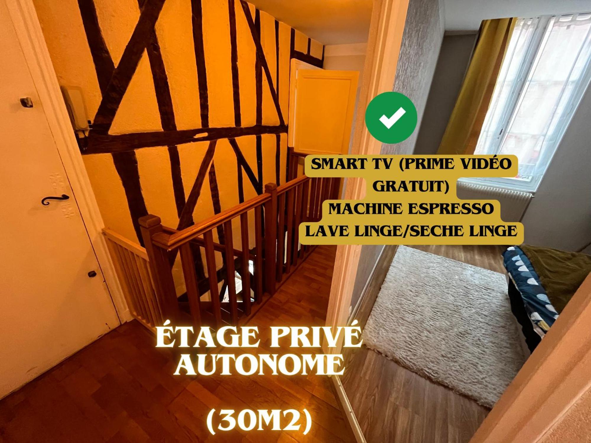 Etage Prive Autonome - Centre Historique Apartment Bourges Bagian luar foto
